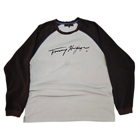 Vintage 90's Tommy Hilfiger Fleece Sweater - Picture 1 of 5